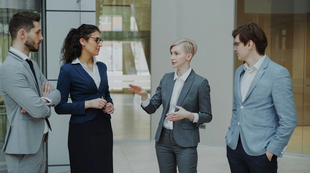 diverse business professionals