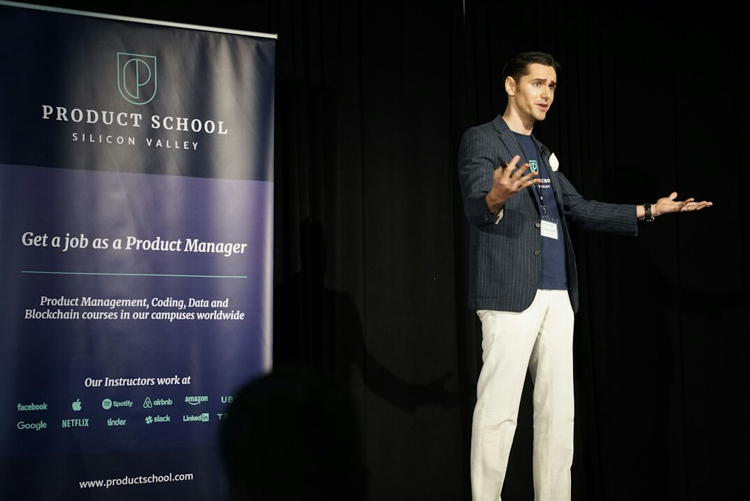 business leader presenting