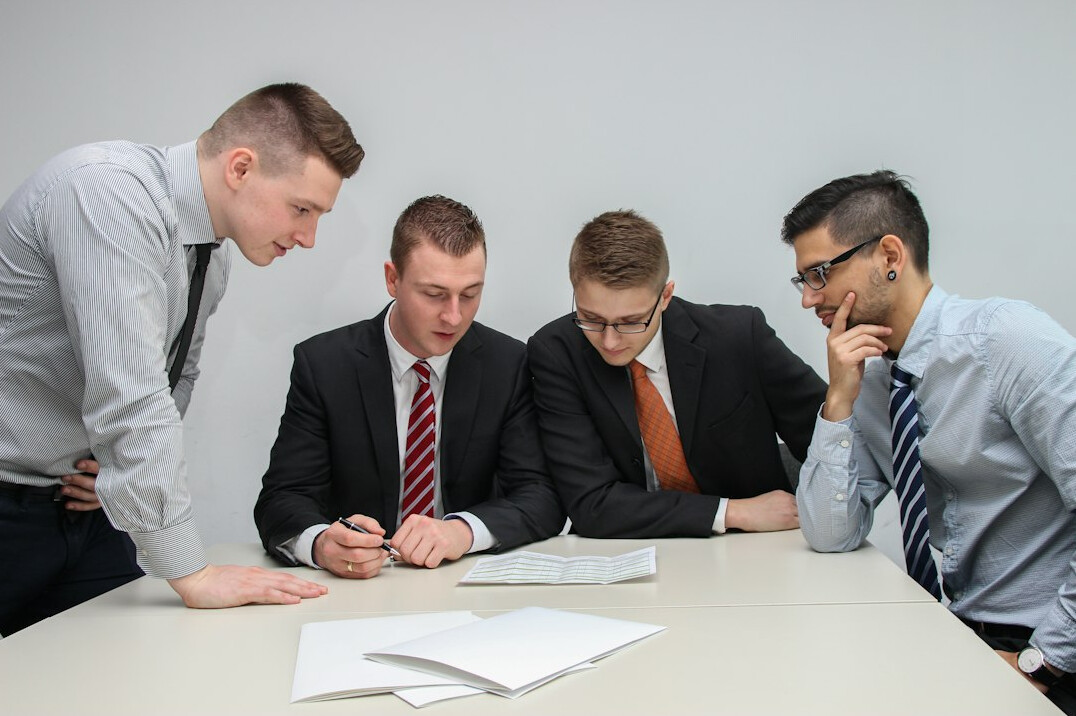 insurance executive leading team
