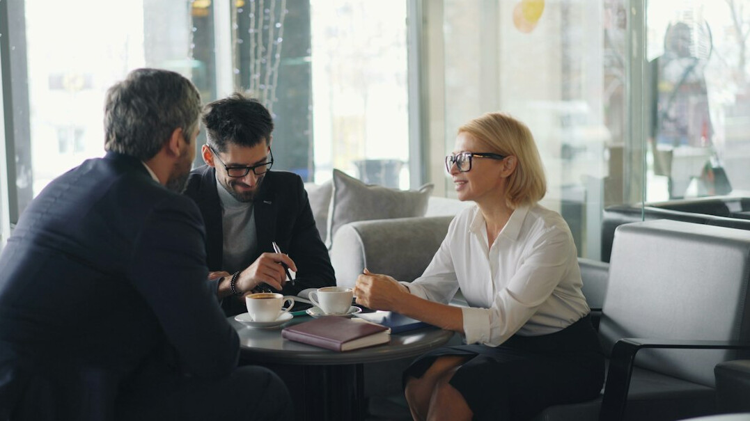 business team discussion